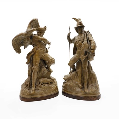 Lot 18 - A pair of Austrian early 20th century spelter...