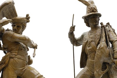 Lot 18 - A pair of Austrian early 20th century spelter...