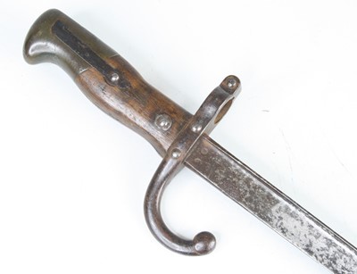 Lot 667 - A French model 1874 Gras bayonet, the 52cm...