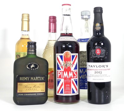 Lot 1491 - Taylor's LBV port 2013, one bottle; Pimms No.1,...