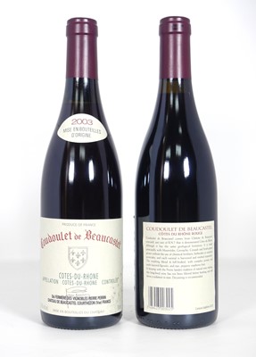 Lot 1053 - Chateu de Beaucastel Cotes du Rhone Coudoulet...
