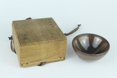 Lot 122 - A Chinese Jian-type ‘hare’s-fur’ tea bowl,...