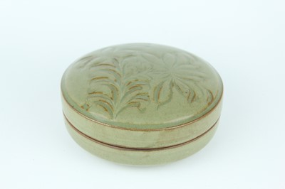 Lot 105 - Two Chinese olive-green celadon-glazed wares,...