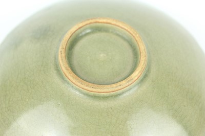 Lot 105 - Two Chinese olive-green celadon-glazed wares,...