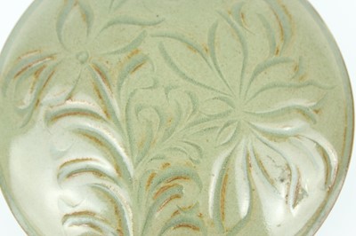 Lot 105 - Two Chinese olive-green celadon-glazed wares,...