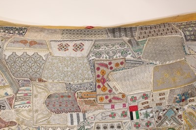 Lot 152 - A large vintage patchwork tapestry, possibly...