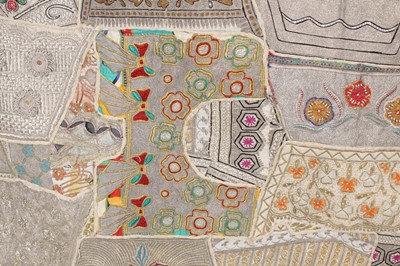 Lot 152 - A large vintage patchwork tapestry, possibly...