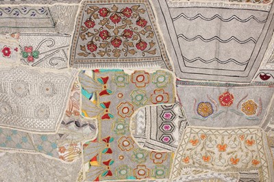 Lot 152 - A large vintage patchwork tapestry, possibly...