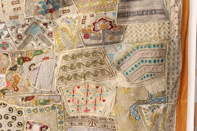 Lot 152 - A large vintage patchwork tapestry, possibly...
