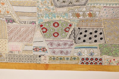 Lot 152 - A large vintage patchwork tapestry, possibly...