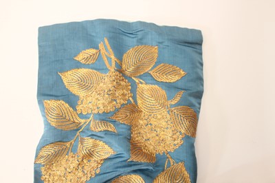 Lot 146 - A Japanese embroidered silk robe and a...