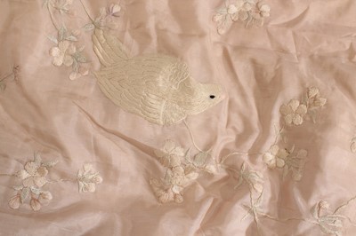 Lot 146 - A Japanese embroidered silk robe and a...
