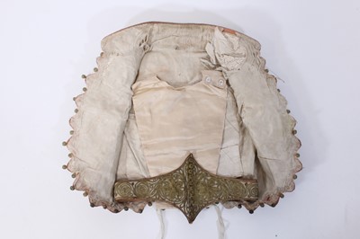 Lot 147 - A ceremonial embroidered vest together with...