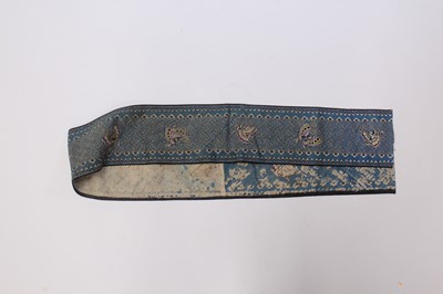 Lot 140 - Three Chinese silk embroidered panels, late...