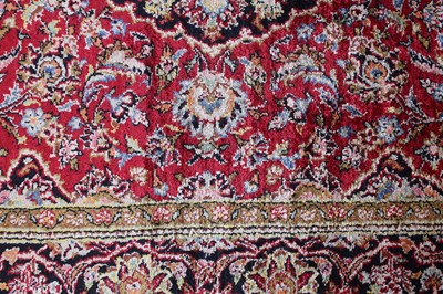 Lot 148 - A Persian Keshan silk rug, circa mid-20th...