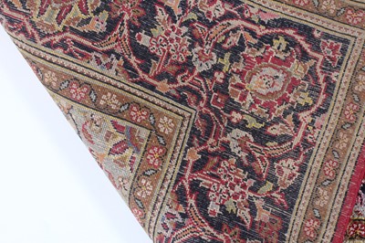 Lot 148 - A Persian Keshan silk rug, circa mid-20th...