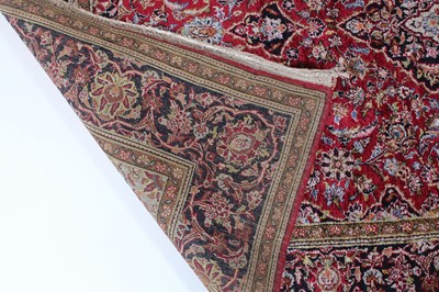 Lot 148 - A Persian Keshan silk rug, circa mid-20th...