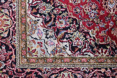 Lot 148 - A Persian Keshan silk rug, circa mid-20th...