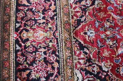 Lot 148 - A Persian Keshan silk rug, circa mid-20th...