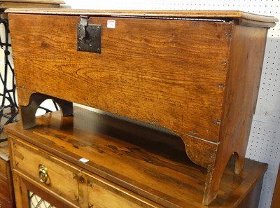Lot 1142 - An 18th century provincial elm six-plank...