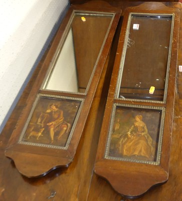 Lot 1149 - A pair of circa 1900 French mahogany marginal...