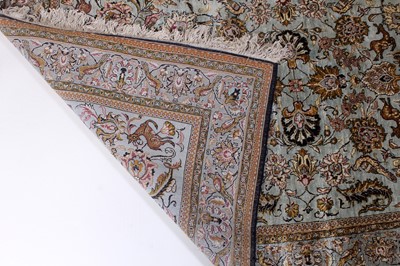 Lot 149 - A Persian Qom silk rug, mid-20th century...