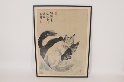 Lot 137 - Two Chinese ink paintings, 20th century...