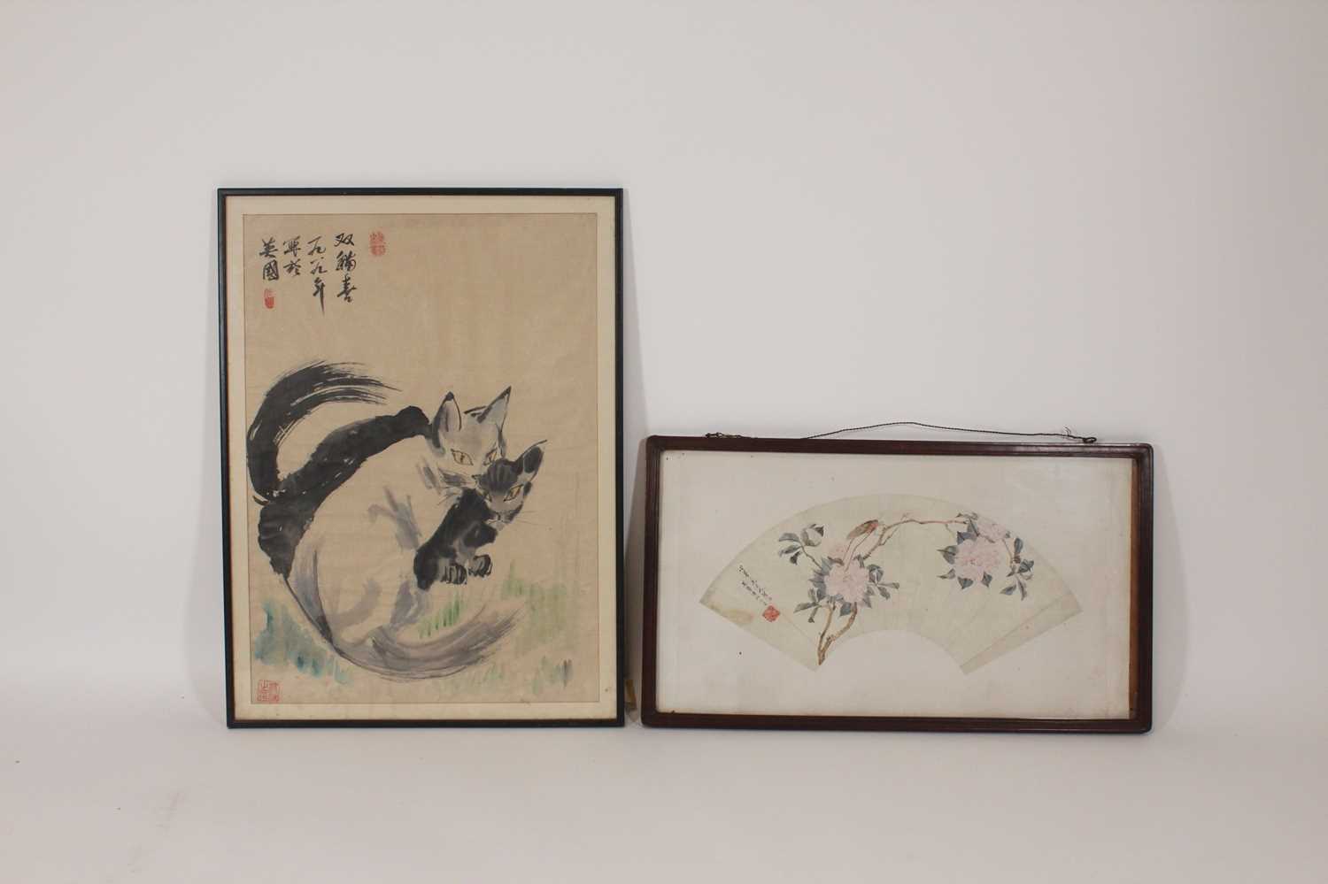 Lot 137 - Two Chinese ink paintings, 20th century...