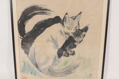 Lot 137 - Two Chinese ink paintings, 20th century...