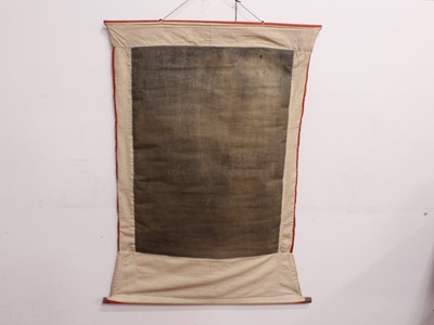 Lot 157 - A Tibetan Thangka of a wrathful deity, early...