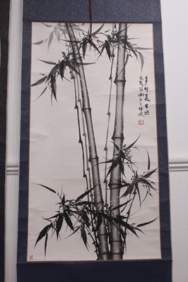 Lot 136 - Three Chinese ink paintings and calligraphy...