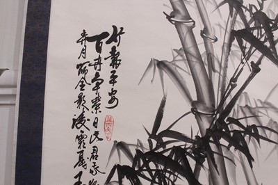 Lot 136 - Three Chinese ink paintings and calligraphy...