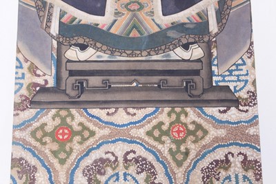 Lot 133 - A pair of Chinese ancestor portraits, circa...