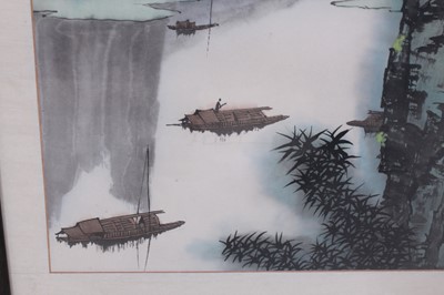 Lot 134 - A Chinese landscape painting titled Gui Yu...