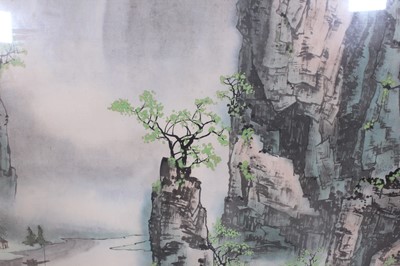 Lot 134 - A Chinese landscape painting titled Gui Yu...