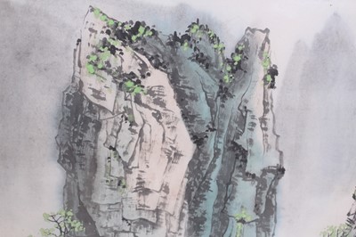 Lot 134 - A Chinese landscape painting titled Gui Yu...