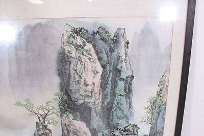 Lot 134 - A Chinese landscape painting titled Gui Yu...