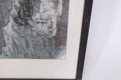 Lot 134 - A Chinese landscape painting titled Gui Yu...