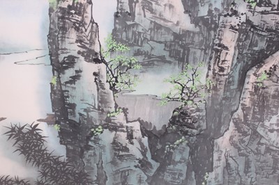 Lot 134 - A Chinese landscape painting titled Gui Yu...