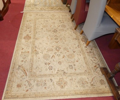 Lot 1181 - Three various Persian style pale blue and...