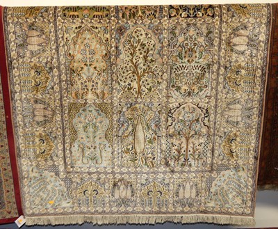 Lot 1191 - An Indian Kashmir woollen rug, with all-over...