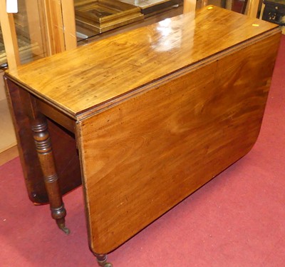 Lot 1240 - An early 19th century mahogany D-end dropleaf...