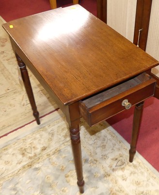 Lot 1249 - A 19th century mahogany opposing single drawer...