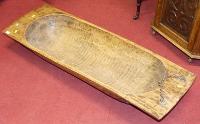 Lot 1274 - A 19th century carved softwood trough, with...
