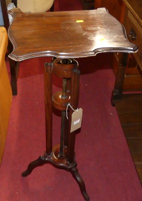 Lot 1277 - A circa 1900 mahogany adjustable music stand