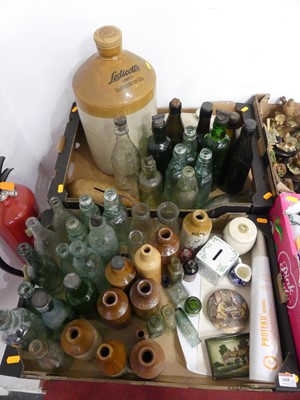 Lot 608 - Two boxes of Victorian and later Stoneware...