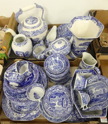 Lot 614 - A large collection of blue and white Spode,...