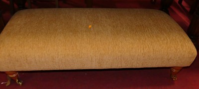 Lot 1316 - A contemporary pale fabric upholstered twin...