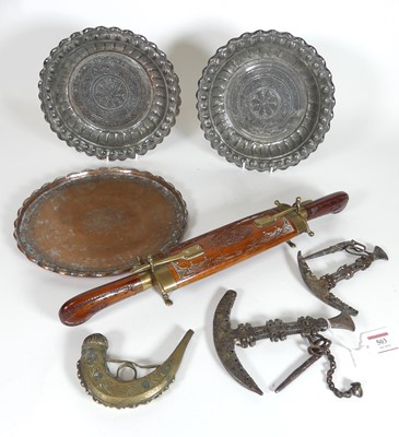 Lot 503 - An Ottoman flint knapping tool, l.16, together...