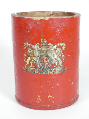 Lot 506 - A Victorian red painted compressed card...